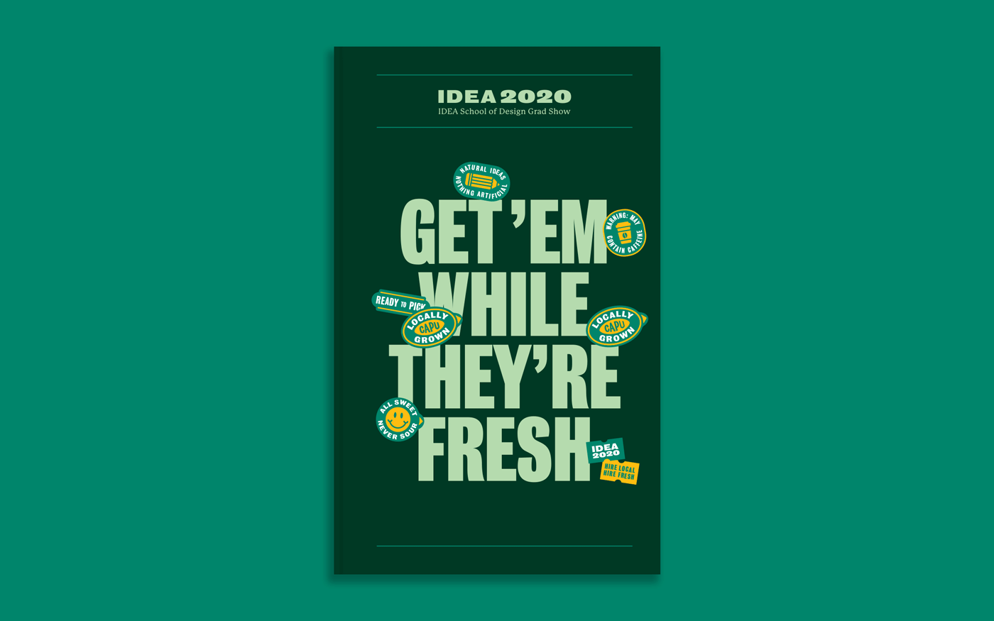 Capilano University IDEA 2020 visual identity - printed collateral